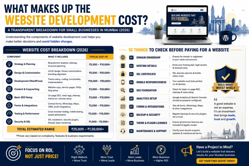 website development cost